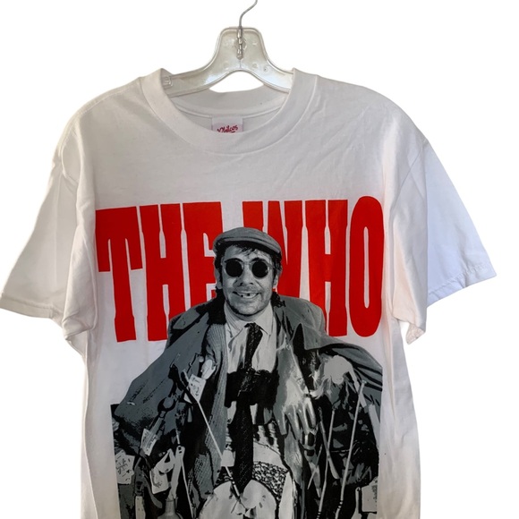 The Who Getting in Tune Graphic Band Tee Shirt Official Licensed White Red Black - Picture 3 of 10